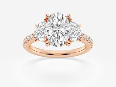 diamond side stone engagement rings,